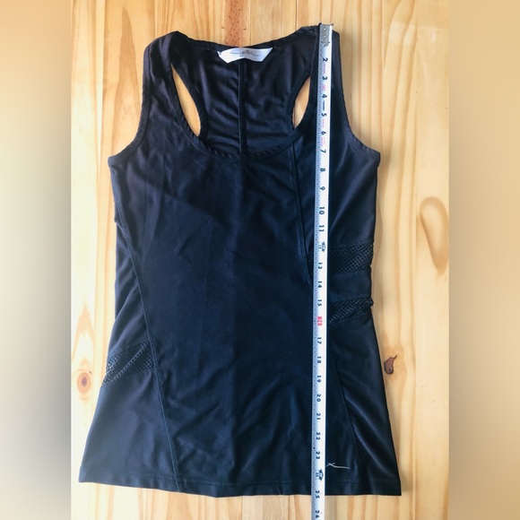 X BY GOTTEX Mesh Racerback Tank Top Women’s Workout Athletic Black Sz M - Picture 3 of 4